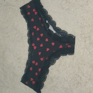 Pink brand heart panties